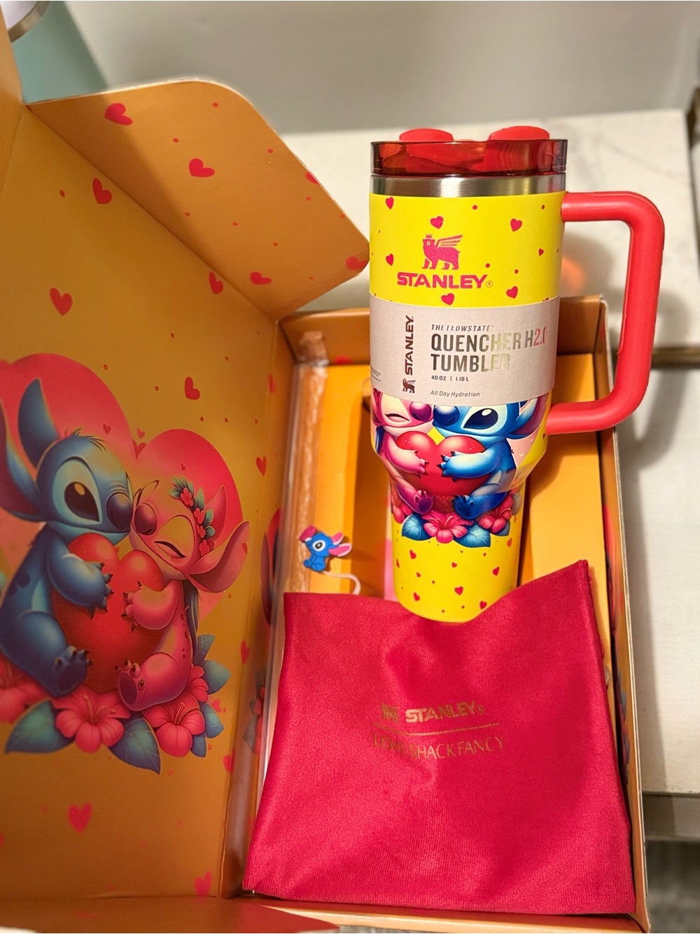Lilo and stitch Stanley H2.0' Tumbler loveshack fancy- Disney Stitch Design